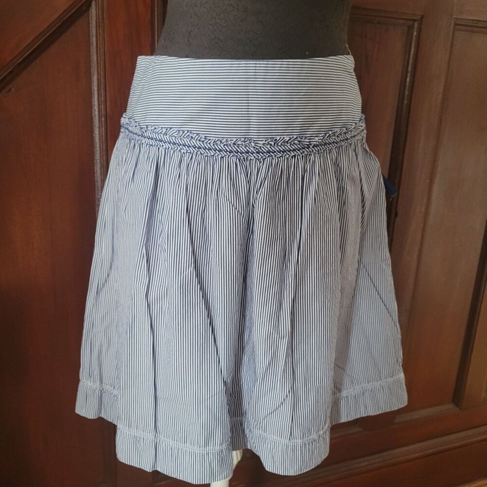 American Eagle Outfitters Blue & White Striped Womens Skirt sz 6